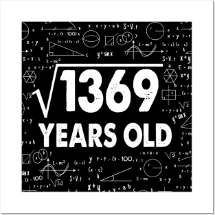 Square Root of 1379 37th Birthday 37 Years Old Gift Ideas Posters and Art